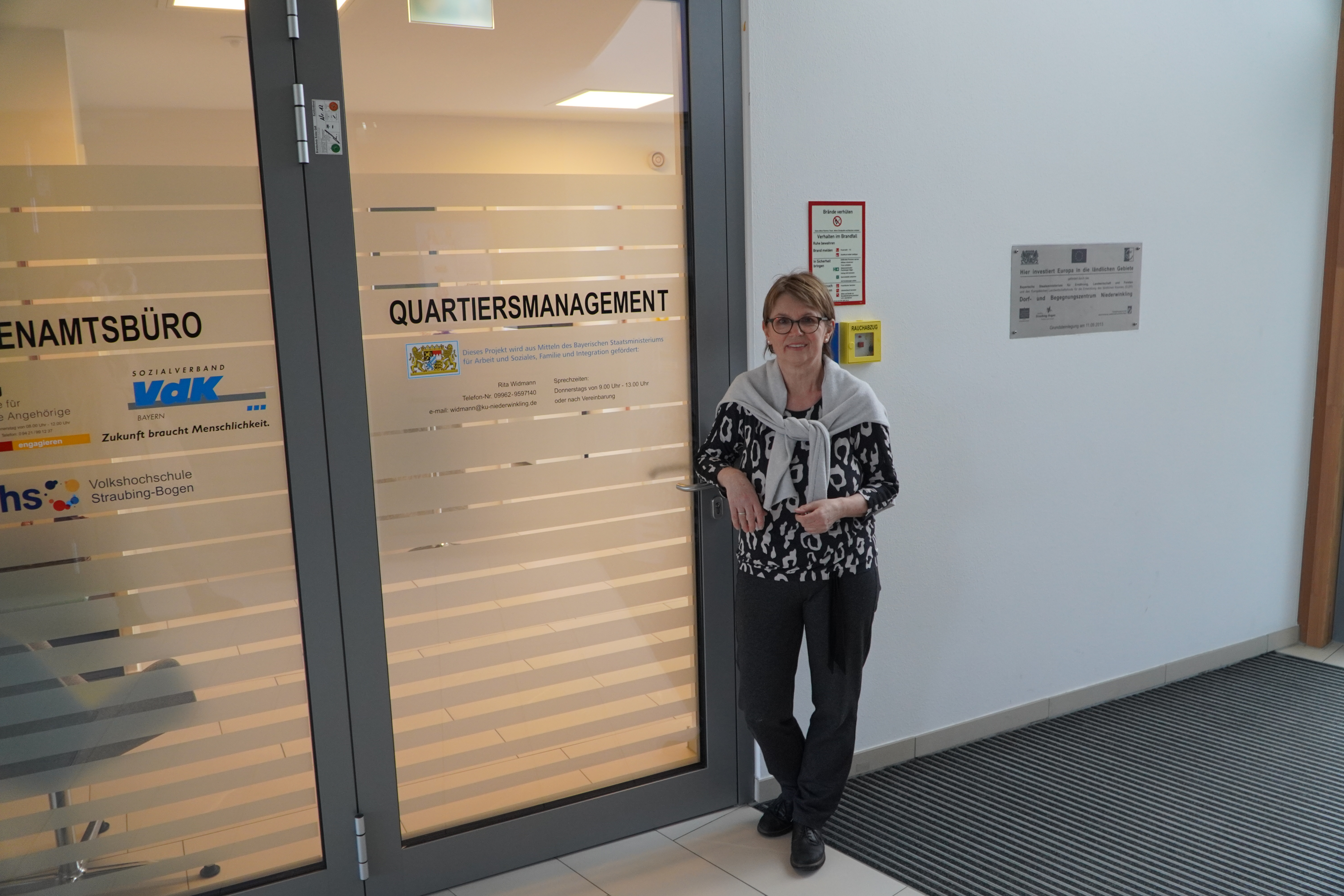 Neues Büro für Quartiersmanagerin Rita Widmann